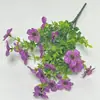 Oportunidade de Produto Primavera e Verão Transfronteiriço Flor Artificial Externa Violeta Flor Artificial Margarida Pequena Folha Grande Cesta Suspensa de Chão