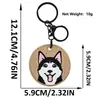 Parches bordados de lindo gato y perro de dibujos animados, parches redondos de animales, accesorios hechos a mano para bolsos, colgantes para llaves