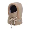 Sombrero Lei Feng de Terciopelo Cálido para Protección de Orejas del Noreste para Hombre, Sombrero de Punto para Esquí al Aire Libre, Sombrero de Viento y Nieve para Ciclismo para Mujer, Moderno