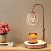 Luminária de mesa para derreter vela de aromaterapia, luminária de mesa de vidro de luxo leve, ambiente de quarto e cabeceira estilo ins, luminária de mesa decorativa para quarto principal, luz noturna