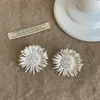 Pendientes de Girasol con Circonita Estilo Ins para Mujer, Pendientes Versátiles de Tendencia de Moda Única y de Nicho