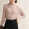 Popular Precio Especial Otoño y Primavera Estilo Ins Elegante Plisado de Por Vida Cuello Alto Manga Larga Aspecto Adelgazante Talla Grande Camisa Básica Casual