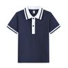 Polo de manga corta para niños, camiseta blanca, ropa de jardín para niños y niñas, uniforme de escuela primaria y secundaria de estilo británico, ropa de verano