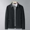 Chaqueta Ejecutiva de Otoño para Hombre, Nuevo Estilo, Cuello Solapa, Abrigo de Alta Calidad para Personas de Mediana Edad y Mayores, Chaqueta de Negocios para Papá