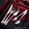 Conjunto de Talheres Ocidentais de Aço Inoxidável 304 para Churrasco, Garfo e Colher, Conjunto para Presente
