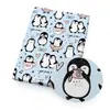 Patrón de pingüino, material de algodón poliéster o lona de poliéster opcional, accesorios hechos a mano para DIY, 1Yc27573