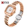 Ofns Reloj de Pulsera para Mujer con Cubo de Azúcar Pequeño Más Vendido de Amazon, Reloj de Mujer Impermeable Elegante y a la Moda, Esfera de Nácar, Reloj de Cuarzo para el Lugar de Trabajo