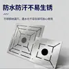 Regla multifuncional para desagüe de piso, herramienta universal en forma de U de acero inoxidable para ayudar a fontaneros y alicatadores en la colocación de azulejos y el marcado de agujeros para desagües de piso.