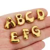 Colgante de Acero Inoxidable 26 Letras Inglesas de Burbuja Colgante Letra Q Colgante Letra Gruesa con Agujero Colgante para Collar Pulsera Joyería Accesorios