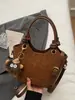 Bolso de mano tipo cubo de moda y único estilo coreano, estilo simple para el día a día, para mujer, bolso cruzado de diseño de nicho versátil casual