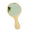 Espejo Cosmético de Bambú al por Mayor de Fabricante Espejo con Mango de Bambú Nano Espejo de Bambú Portátil Creativo Listo para Usar con Logo Personalizable
