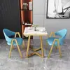 Juego de mesa y sillas de negociación para salas de recepción, oficinas, oficinas de ventas, cafeterías, teterías y pequeñas mesas de comedor en casa