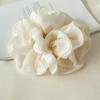 Preguiçoso Início da Primavera ~ Scrunchie Oversized para Mulheres, Elástico de Cabelo Estilo Coreano de Alta Qualidade, Flor de Cabelo Novo Estilo 2025, Elástico Elegante