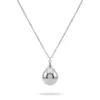 Nuevo Collar de Acero Inoxidable Estilo Europeo y Americano que No se Desvanece, Cadena para Clavícula con Colgante de Zapatos de Tacón Alto con Lazo de Moda para Mujer