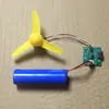 Motor de drone trifásico modificado em um ventilador sem escovas portátil de nível de mesa, 6 velocidades, carregamento Tipo-C, bateria removível