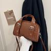 Bolso de Mano Retro para Viajeros para Mujer 2025 Nuevo Bolso de Hombro de Nicho para Primavera y Verano Bolso Cruzado Casual de Moda