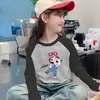 Camiseta Interior Térmica de Polar para Niñas, Nuevo Estilo Otoño/Invierno 2026, Camiseta de Manga Larga Raglán, Top Cálido para Bebé Niña
