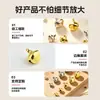 Mini Sino de Metal DIY Acessórios para Miçangas Feitos à Mão Sino para Decoração de Coleira de Animal de Estimação em Dourado e Prata, Vários Tamanhos