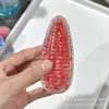 Nuevo juguete de maíz de cristal para apretar con material TPR para alivio del estrés y desahogo, rebote lento con un tacto suave