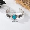 2025 Moda Europea y Americana Transfronteriza Pulsera Abierta Distintiva Bohemio Turquesa Combinable