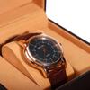 Nueva caja de reloj ángulo recto alrededor del borde de la caja de reloj caja de joyería de cuero PU caja de almacenamiento de reloj caja de reloj abatible venta al por mayor