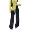 Pantalones anchos de seda helada para embarazadas, de verano, finos, de cintura alta, rectos, holgados, estilo japonés, informales.