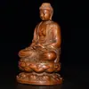 Colección Antigua de Estatuillas de Buda de Boj, Adornos para Coche, Tallas en Madera del Buda Shakyamuni, Artesanías para Decoración del Hogar