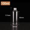 Garrafa Transparente Dispenser Líquido para Pet 10 30 50 100ml Óleo Essencial Remédio para Peixe Frasco Pequeno Tampa de Alumínio Garrafa Plástica