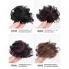 Peruca Meninas Mini Bolsa de Cabelo Presilha de Garra Anel de Peruca Cabeça de Bola Cabelo Liso Bolsa Coque Preguiçoso Cabeça de Botão de Flor Peruca