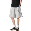 Pantalones Cortos de Secado Rápido Estilo Americano Dopamina para Hombres y Mujeres, Pantalones Ligeros de Cinco Puntos para Exteriores de Verano, Pantalones Cortos Deportivos Retro Línea Hasselblad