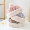 Touca de Bebê Outono e Inverno Bebê Quente de Inverno Super Fofa Touca de Tricô Meninos e Meninas Fofa Touca de Lã Tendência