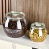 Caja de almacenamiento sala de estar cubo de té redondo tanque de almacenamiento de cáscara de mandarina tanque de almacenamiento de té caja sellada tanque sellado tarro de pepinillos