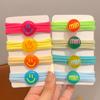 Lazos para el cabello lindos para niños, color caramelo dulce, lazos para el cabello para niñas, gomas para atar el cabello, tendones que no lastiman al bebé, anillo para el cabello de alta elasticidad