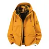 Chaqueta con Capucha, Chaqueta Deportiva Casual de Manga Larga a la Moda para Hombre, Chaqueta Exterior Tridimensional y Estructurada