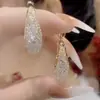 Pendientes Adecuados para Rostros Cuadrados de Alta Gama. Pendientes de Latón con Malla de Diseño de Nicho de 5 Años con Pendientes Elegantes