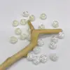 Pétalas de Rosa Brancas Dupla Face Pérola Imitação Material para Bolsa de Contas Gancho para Bolsa Material para Joias Venda por Atacado