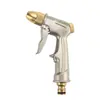 Fornecimento exclusivo transfronteiriço de pistola de água de alta pressão em liga de zinco metálico com cabeça de cobre para uso doméstico, lavagem de carros, limpeza, irrigação, rega de jardins e rega de flores
