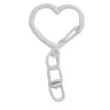Hebilla Colorida de Aleación en Forma de Corazón con Colgante de Hebilla de Figura de Ocho, Accesorios Hechos a Mano para DIY, Llavero, Accesorios para Bolsos, Adorno Colgante