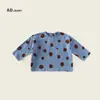 Ropa Nueva de Primavera 2025 para Niños y Niñas Camiseta Interior de Manga Larga Bebé Lunares Suelta t Camiseta Coreana de Primavera para Niños
