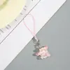 Corrente de Celular Desenho Animado Fofo Corrente para Capa de Celular DIY Corrente Pendurável para Capa de Fone de Ouvido Fofo Corrente de Cordão Pequeno para Casal Melhor Amigo