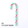 Pingente de decoração de Natal em formato de bengala de plástico vermelha e branca, adequado para festas de fim de ano, decoração de casa e de shoppings, disponível em estoque