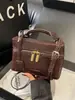 Nova Bolsa Caixinha com Padrão de Crocodilo Outono/Inverno 2025, Bolsa Quadrada Pequena para o Dia a Dia, Bolsa de Ombro Único Transversal, Bolsa Mini Feminina