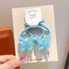Nuevo Estilo para Niñas, Goma para el Cabello Súper Hada Transparente como el Hielo con Mariposa, Dulce y Linda, No Daña el Cabello, Cuerda Elástica, Accesorio para el Cabello de Princesa