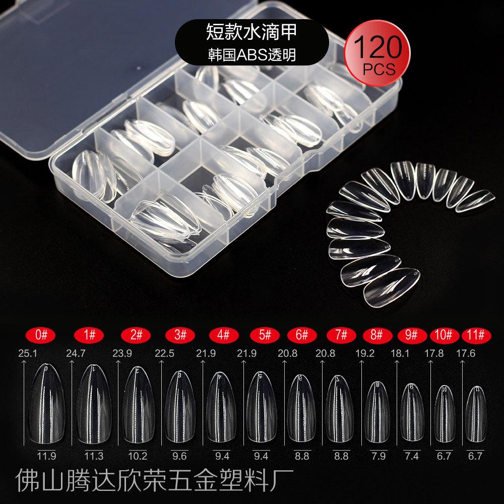 短款水滴甲韩国ABS透明