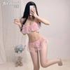 Lencería sexy Feimu, venta al por mayor, envío directo, Pure Desire Temptation, uniforme sexy, top de tubo con abertura, conjunto 7973