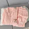 [Algodón Nube de Calidad Premium] Pijama de Manga Larga con Solapa para Mujer, Dibujos de Perros, Otoño e Invierno, Set Usable como Ropa de Casa Exterior