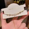 Pulsera de Calabaza Exquisita con Circonia Microincrustada de Venta Caliente Estilo Coreano para Mujer, Joyería de Pulsera de Tirar de Gama Alta de Nicho de Lujo Ligero