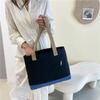 Bolsa de lona para estudantes universitários Feminina 2021 Nova moda estilo japonês simples de grande capacidade bolsa de ombro ins bolsa casual