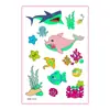 Adesivos de Tatuagem Oceano que Brilham no Escuro Transfronteiriços Desenho Animado Infantil Baleia Pequena Golfinho Festa Adesivos Temporários Luminosos