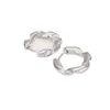Novos Brincos de Textura com Design Geométrico Torcido Estilo Cool Brincos Simples e Exquisitos Joias de Orelha Femininas